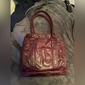 FRYE NWT Burgundy Tote